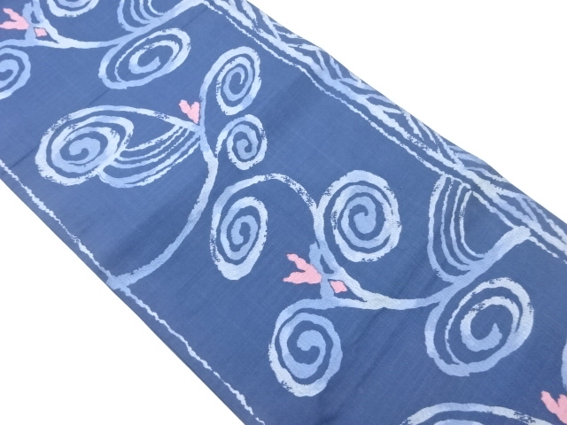 抽象木々に実模様織出し袋帯